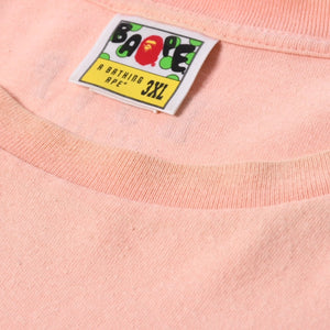 A BATHING APE アベイシングエイプ RSVP コラボ 半袖Tシャツ BABYMILO コットン ピンク サイズ3XL 美品 中古 4a007387
