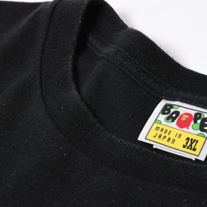 A BATHING APE アベイシングエイプ Ape Shall Never Kill Ape 半袖Tシャツ コットン ブラック ホワイト サイズ3XL 良品 中古 4a007422