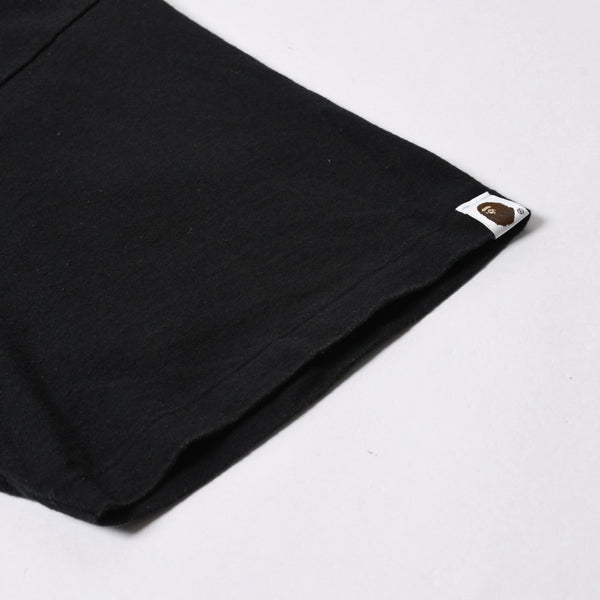 A BATHING APE アベイシングエイプ Ape Shall Never Kill Ape 半袖Tシャツ コットン ブラック ホワイト サイズ3XL 良品 中古 4a007422