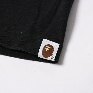 A BATHING APE アベイシングエイプ Ape Shall Never Kill Ape 半袖Tシャツ コットン ブラック ホワイト サイズ3XL 良品 中古 4a007422