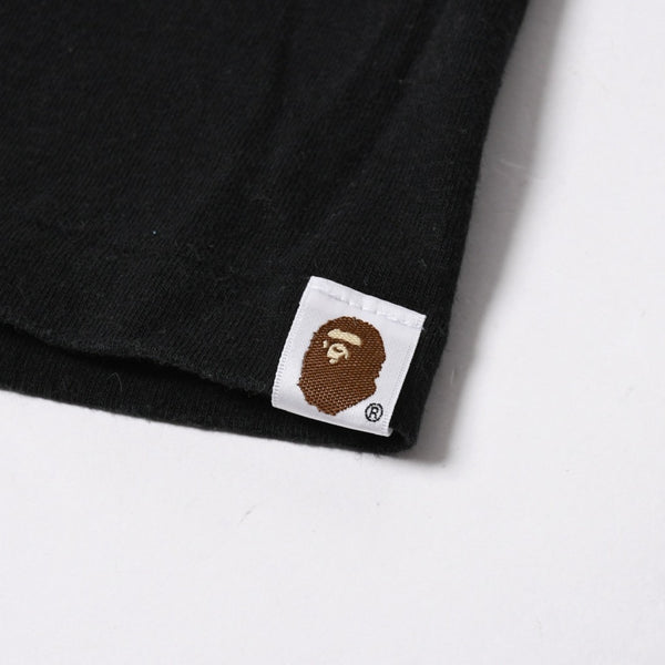 A BATHING APE アベイシングエイプ Ape Shall Never Kill Ape 半袖Tシャツ コットン ブラック ホワイト サイズ3XL 良品 中古 4a007422