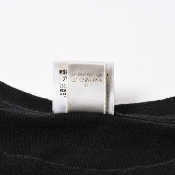 A BATHING APE アベイシングエイプ Ape Shall Never Kill Ape 半袖Tシャツ コットン ブラック ホワイト サイズ3XL 良品 中古 4a007422