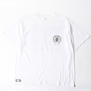 CHROME HEARTS クロムハーツ 半袖Tシャツ サイズXXL 星条旗 アメリカンフラッグ ヴァインダガー ホワイト 良品 中古 4a007382
