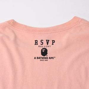A BATHING APE アベイシングエイプ RSVP コラボ 半袖Tシャツ BABYMILO コットン ピンク サイズ3XL 美品 中古 4a007387