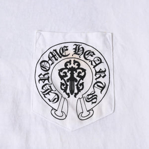 CHROME HEARTS クロムハーツ 半袖Tシャツ サイズXXL 星条旗 アメリカンフラッグ ヴァインダガー ホワイト 良品 中古 4a007382