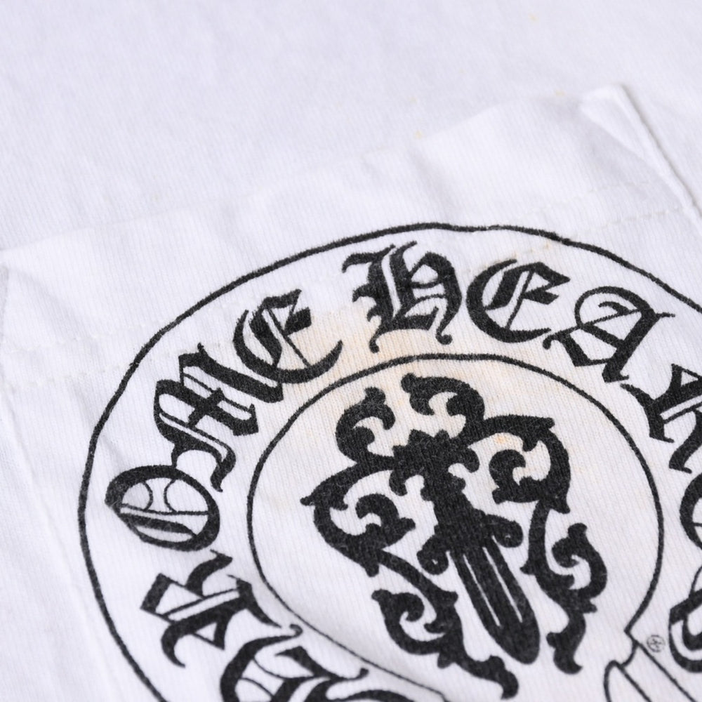 CHROME HEARTS クロムハーツ 半袖Tシャツ サイズXXL 星条旗 アメリカンフラッグ ヴァインダガー ホワイト 良品 中古 4a007382