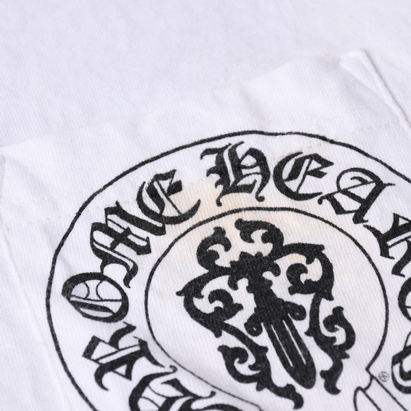 CHROME HEARTS クロムハーツ 半袖Tシャツ サイズXXL 星条旗 アメリカンフラッグ ヴァインダガー ホワイト 良品 中古 4a007382