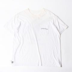 CHROME HEARTS クロムハーツ 半袖Tシャツ サイズXXL セメタリークロス CHクロス スクロールラベル ロゴ ホワイト 良品 中古 4a007417