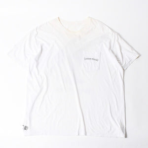 CHROME HEARTS クロムハーツ 半袖Tシャツ サイズXXL セメタリークロス CHクロス スクロールラベル ロゴ ホワイト 良品 中古 4a007417