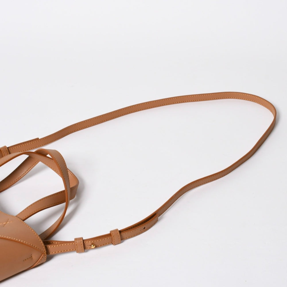 新品同様 LOEWE ロエベ パズルフォルドトート ミニ ハンドバッグ シャイニーカーフ キャメル ゴールド金具 中古 4a008861