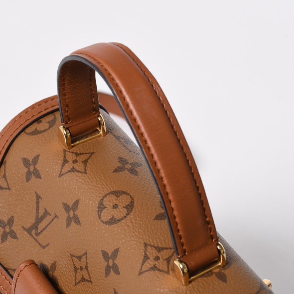 Very good condition LOUIS VUITTON Dauphine Backpack Rucksack M45142 Monogram Reverse Brown Beige Gold Hardware Used 4a008637