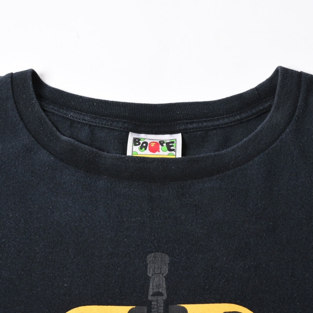 A BATHING APE アベイシングエイプ BAPE ベイプ 半袖 Tシャツ BAPE タイガー サイズ 3XL ブラック オレンジ レッド 美品 中古 4a007404