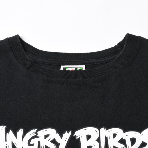 A BATHING APE アベイシングエイプ アングリーバード 半袖Tシャツ コットン ブラック マルチカラー サイズ3XL 美品 中古 4a007398
