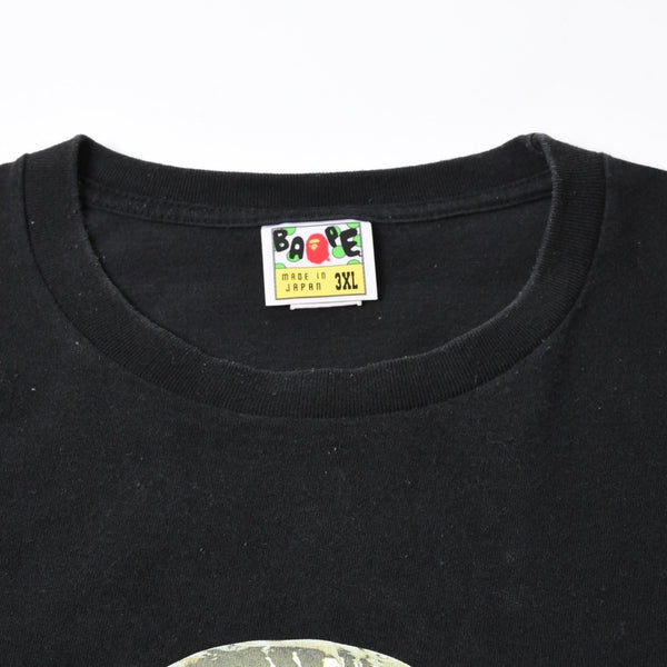 A BATHING APE アベイシングエイプ BAPE ベイプ 半袖 Tシャツ ブラックゴールド サイズ 3XL 美品 中古 4a007400