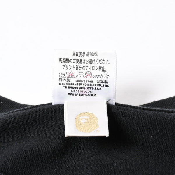 A BATHING APE アベイシングエイプ BAPE ベイプ 半袖 Tシャツ ブラックゴールド サイズ 3XL 美品 中古 4a007400