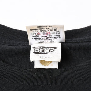 A BATHING APE アベイシングエイプ ワンピース シャンクス 半袖Tシャツ JAPAN製 コットン ブラック サイズ3XL 美品 中古 4a007380