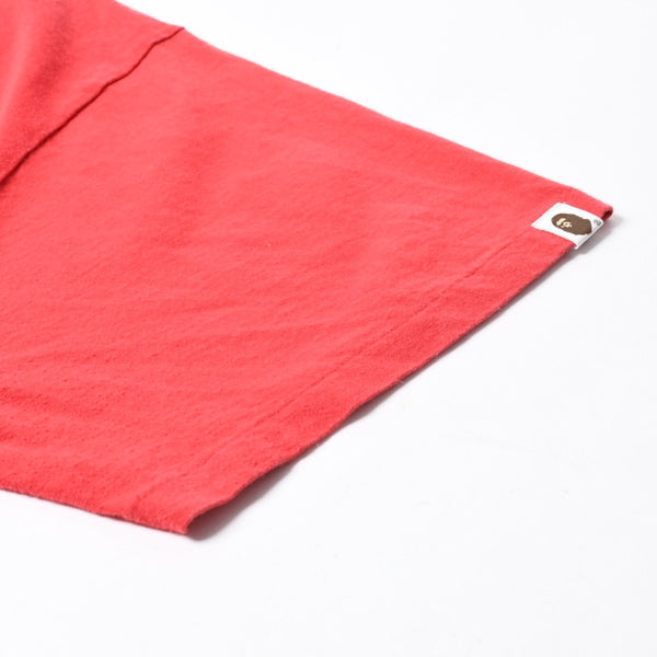 A BATHING APE アベイシングエイプ BAPE ベイプ 半袖 Tシャツ エイプヘッド サイズ3XL レッド 美品 中古 4a007407