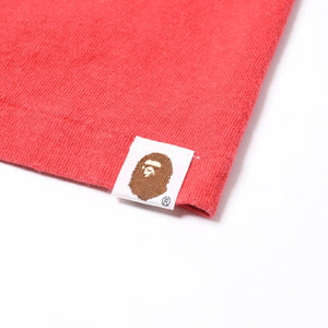 A BATHING APE アベイシングエイプ BAPE ベイプ 半袖 Tシャツ エイプヘッド サイズ3XL レッド 美品 中古 4a007407