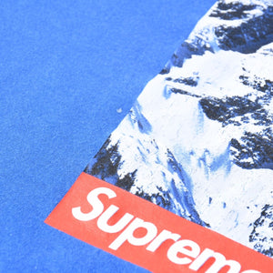SUPREME シュプリーム THE NORTH FACE ザノースフェイス 半袖Tシャツ コットン ブルー サイズL 美品 中古 4a007303