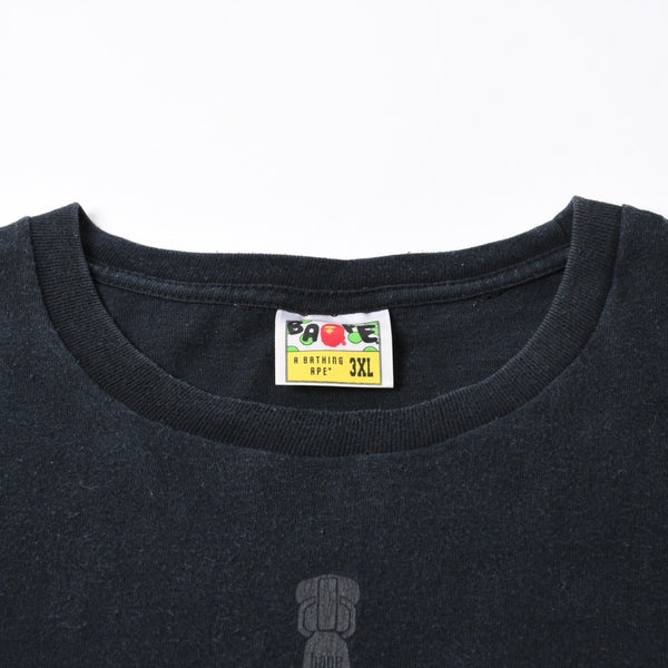 A BATHING APE アベイシングエイプ BAPE ベイプ 半袖 Tシャツ タイガー シャーク サイズ3XL ブラック 美品 中古 4a007421