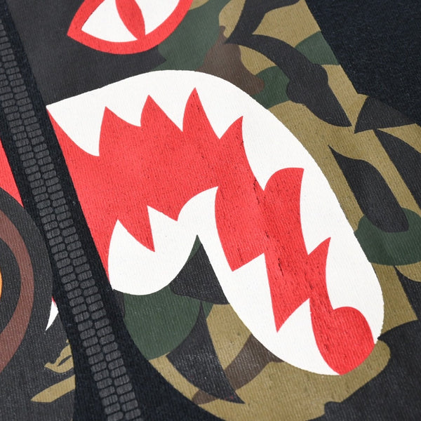 A BATHING APE アベイシングエイプ BAPE ベイプ 半袖 Tシャツ タイガー シャーク サイズ3XL ブラック 美品 中古 4a007421