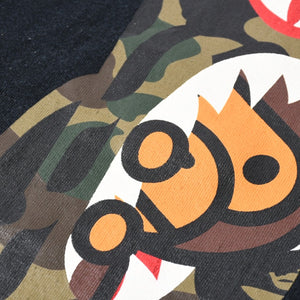 A BATHING APE アベイシングエイプ BAPE ベイプ 半袖 Tシャツ タイガー シャーク サイズ3XL ブラック 美品 中古 4a007421