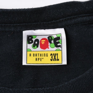 A BATHING APE アベイシングエイプ BAPE ベイプ 半袖 Tシャツ タイガー シャーク サイズ3XL ブラック 美品 中古 4a007421