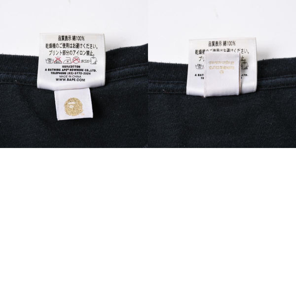 A BATHING APE アベイシングエイプ BAPE ベイプ 半袖 Tシャツ タイガー シャーク サイズ3XL ブラック 美品 中古 4a007421