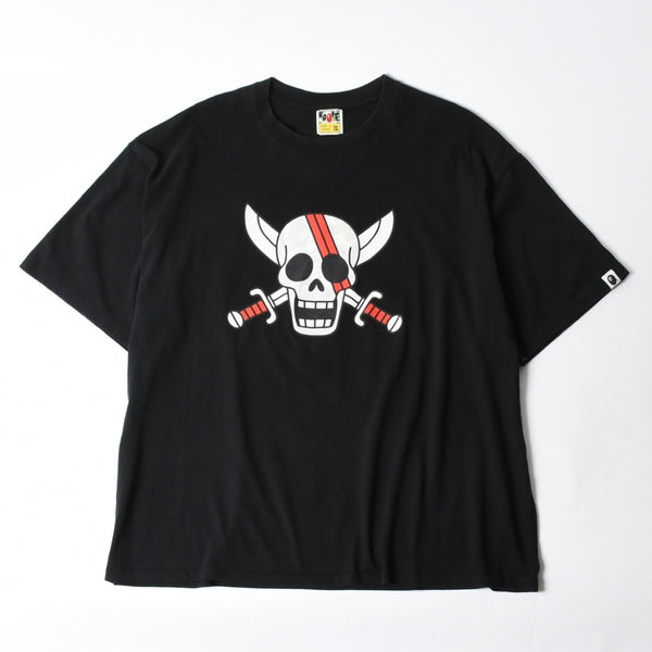 A BATHING APE アベイシングエイプ ワンピース シャンクス 半袖Tシャツ JAPAN製 コットン ブラック サイズ3XL 美品 中古 4a007380