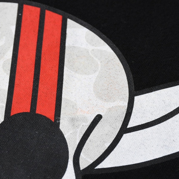 A BATHING APE アベイシングエイプ ワンピース シャンクス 半袖Tシャツ JAPAN製 コットン ブラック サイズ3XL 美品 中古 4a007380