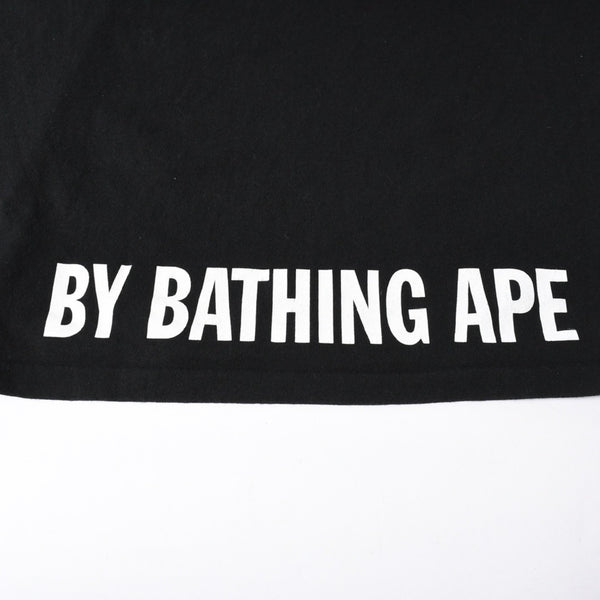 A BATHING APE アベイシングエイプ ワンピース シャンクス 半袖Tシャツ JAPAN製 コットン ブラック サイズ3XL 美品 中古 4a007380