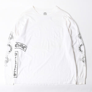 CHROME HEARTS クロムハーツ オールド 長袖Tシャツ サイズXXL FUCK YOU ホースシュー オールドクロス ホワイト 美品 中古 4a007409
