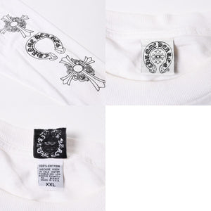 CHROME HEARTS クロムハーツ オールド 長袖Tシャツ サイズXXL FUCK YOU ホースシュー オールドクロス ホワイト 美品 中古 4a007409
