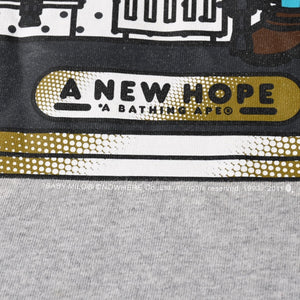 A BATHING APE アベイシングエイプ BAPE ベイプ 半袖 Tシャツ スターウォーズ ベビーマイロ サイズ3XL グレー 美品 中古 4a007385