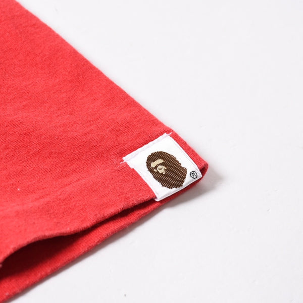 A BATHING APE アベイシングエイプ 半袖Tシャツ bape ベイプ MILO ミロ サイズ3XL レッド 美品 中古 4a007416