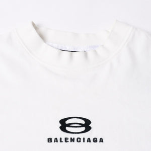 BALENCIAGA バレンシアガ ユニティスポーツ アイコンTシャツ 768068 TPVG9 Lサイズ ホワイト サッカーシャツ ドッキング 美品 中古 4a007337