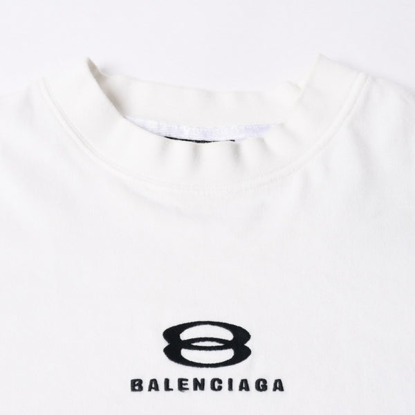 BALENCIAGA バレンシアガ ユニティスポーツ アイコンTシャツ 768068 TPVG9 Lサイズ ホワイト サッカーシャツ ドッキング 美品 中古 4a007337