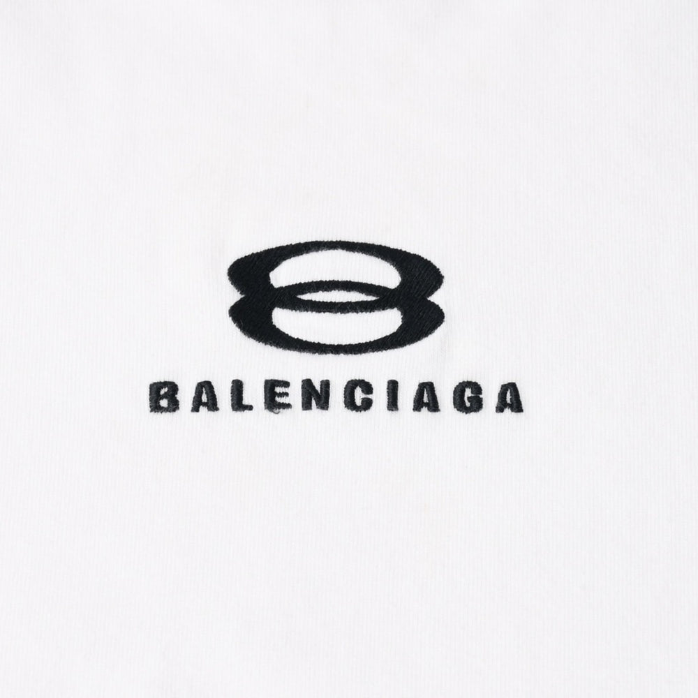 BALENCIAGA バレンシアガ ユニティスポーツ アイコンTシャツ 768068 TPVG9 Lサイズ ホワイト サッカーシャツ ドッキング 美品 中古 4a007337