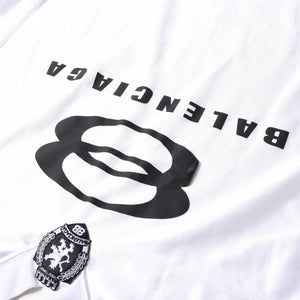 BALENCIAGA バレンシアガ ユニティスポーツ アイコンTシャツ 768068 TPVG9 Lサイズ ホワイト サッカーシャツ ドッキング 美品 中古 4a007337