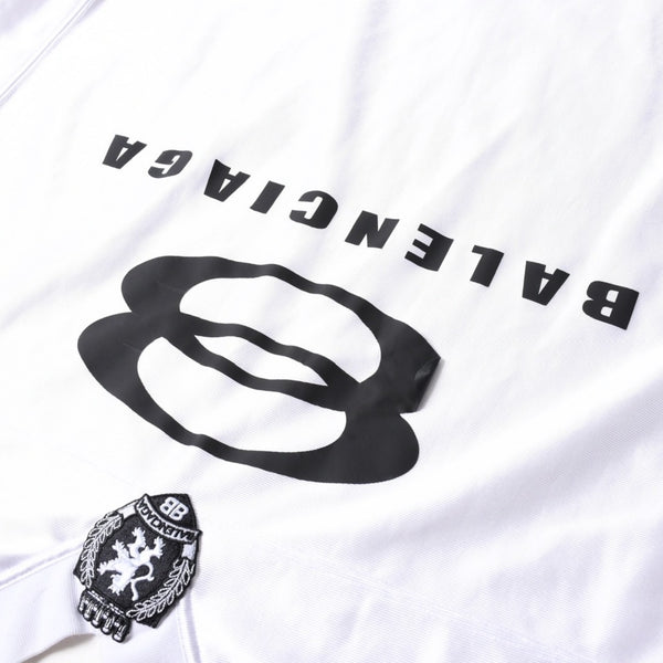 BALENCIAGA バレンシアガ ユニティスポーツ アイコンTシャツ 768068 TPVG9 Lサイズ ホワイト サッカーシャツ ドッキング 美品 中古 4a007337