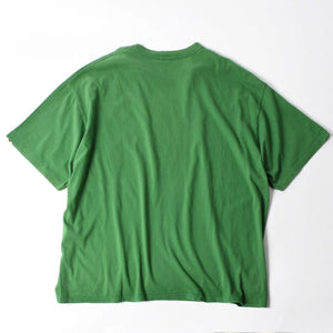 A BATHING APE アベイシングエイプ ロゴグラフィット 半袖Tシャツ 日本製 コットン グリーン マルチカラー サイズ3XL 美品 中古 4a007401
