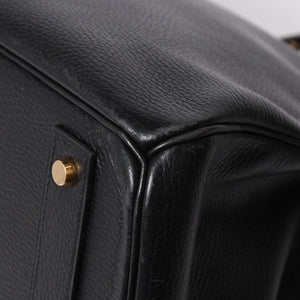 HERMES エルメス オータクロア 50 ハンドバッグ □G刻印 ノワール トゴ 2003年製 内縫い ゴールド金具 美品 中古 4a007433