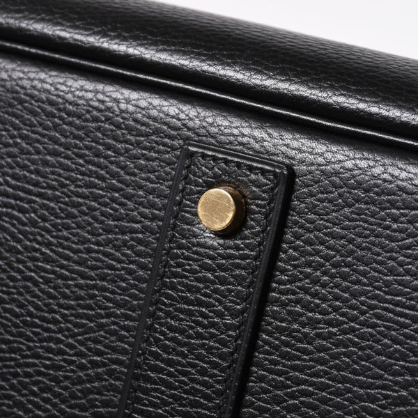 HERMES エルメス オータクロア 50 ハンドバッグ □G刻印 ノワール トゴ 2003年製 内縫い ゴールド金具 美品 中古 4a007433