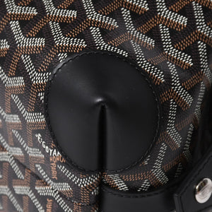 新品同様品 GOYARD ゴヤール ボウリング25 トイレタリーバッグ クラッチバッグ BOWLIN025TY01CL01P PVC レザー ブラック 中古 4a007437