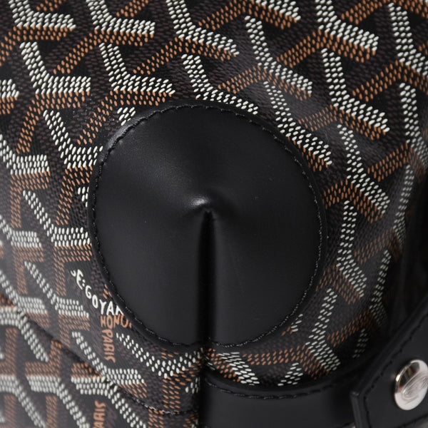 新品同様品 GOYARD ゴヤール ボウリング25 トイレタリーバッグ クラッチバッグ BOWLIN025TY01CL01P PVC レザー ブラック 中古 4a007437