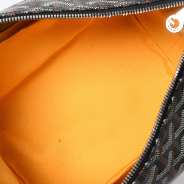 新品同様品 GOYARD ゴヤール ボウリング25 トイレタリーバッグ クラッチバッグ BOWLIN025TY01CL01P PVC レザー ブラック 中古 4a007437