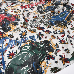極美品 sacai サカイ 25SS CAR RACE TROPICAL PRINT SHIRT カーレース トロピカル プリント 半袖シャツ 25-03651M サイズ2 総柄 中古 4a007446
