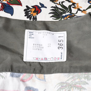 極美品 sacai サカイ 25SS CAR RACE TROPICAL PRINT SHIRT カーレース トロピカル プリント 半袖シャツ 25-03651M サイズ2 総柄 中古 4a007446