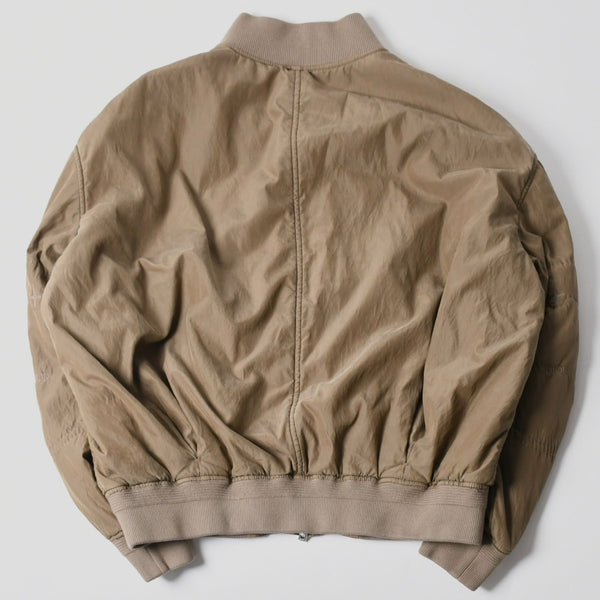極美品 Dior ディオール × STONE ISLAND ストーンアイランド ボンバージャケット 493C401A6263 サイズ54 ブラウン 中古 4a007456