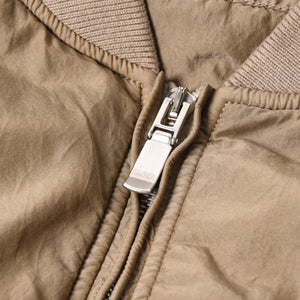 極美品 Dior ディオール × STONE ISLAND ストーンアイランド ボンバージャケット 493C401A6263 サイズ54 ブラウン 中古 4a007456